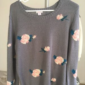 Cute floral sweater